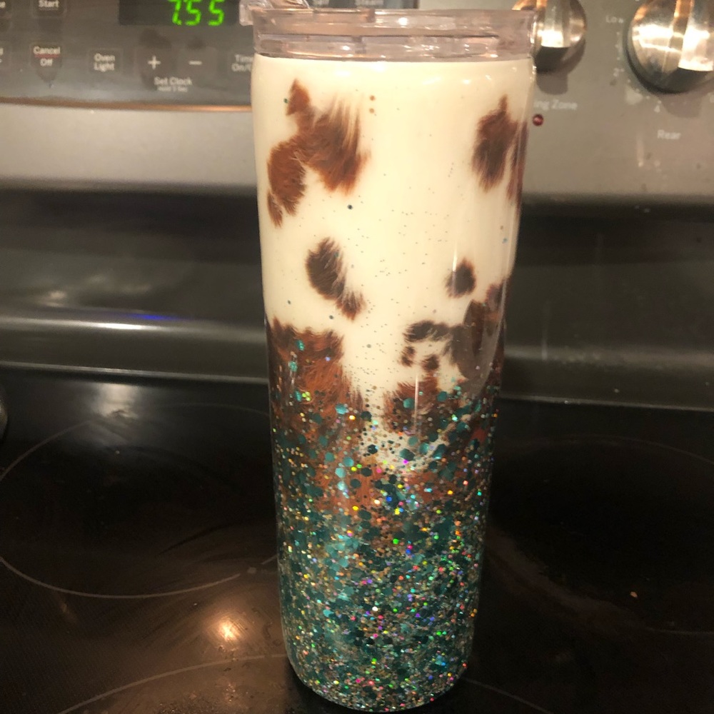 Hide & Turquoise Drink Tumbler